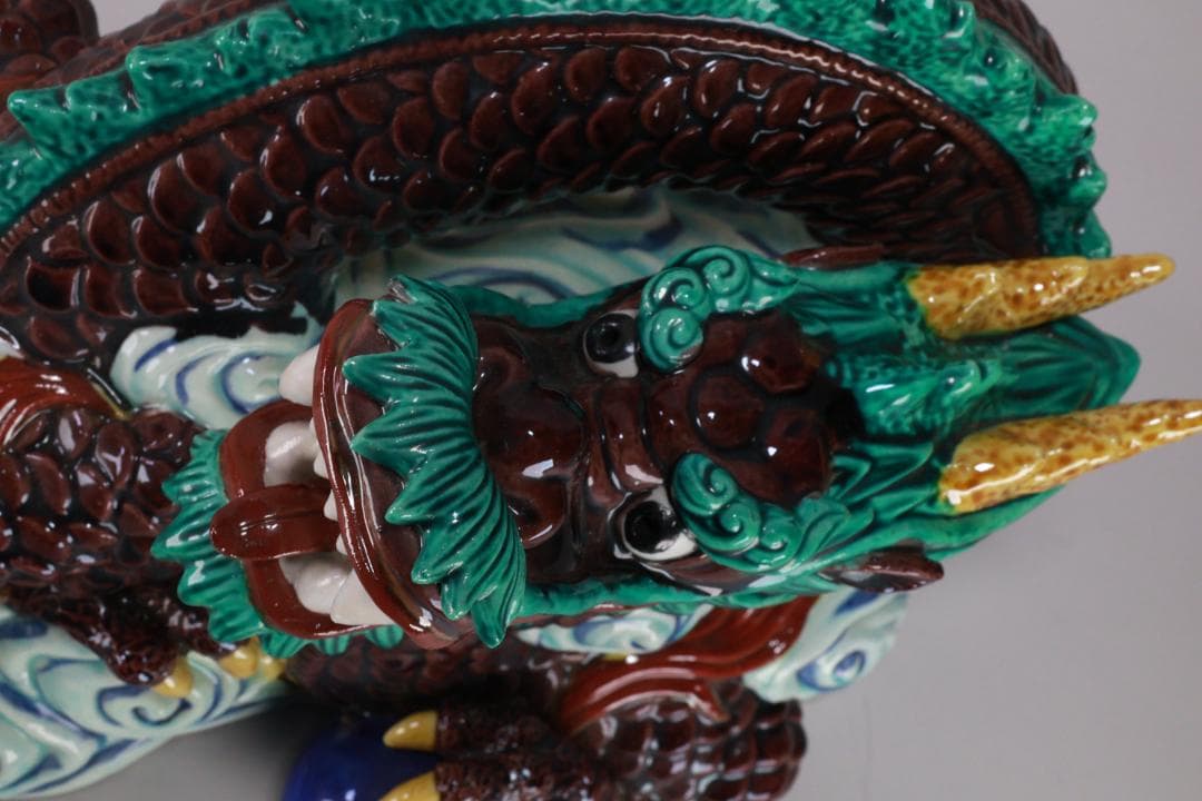 九谷焼 太吉 糠川清章 雲龍 干支 竜 置物 飾物 床飾り BE786 - メルカリ