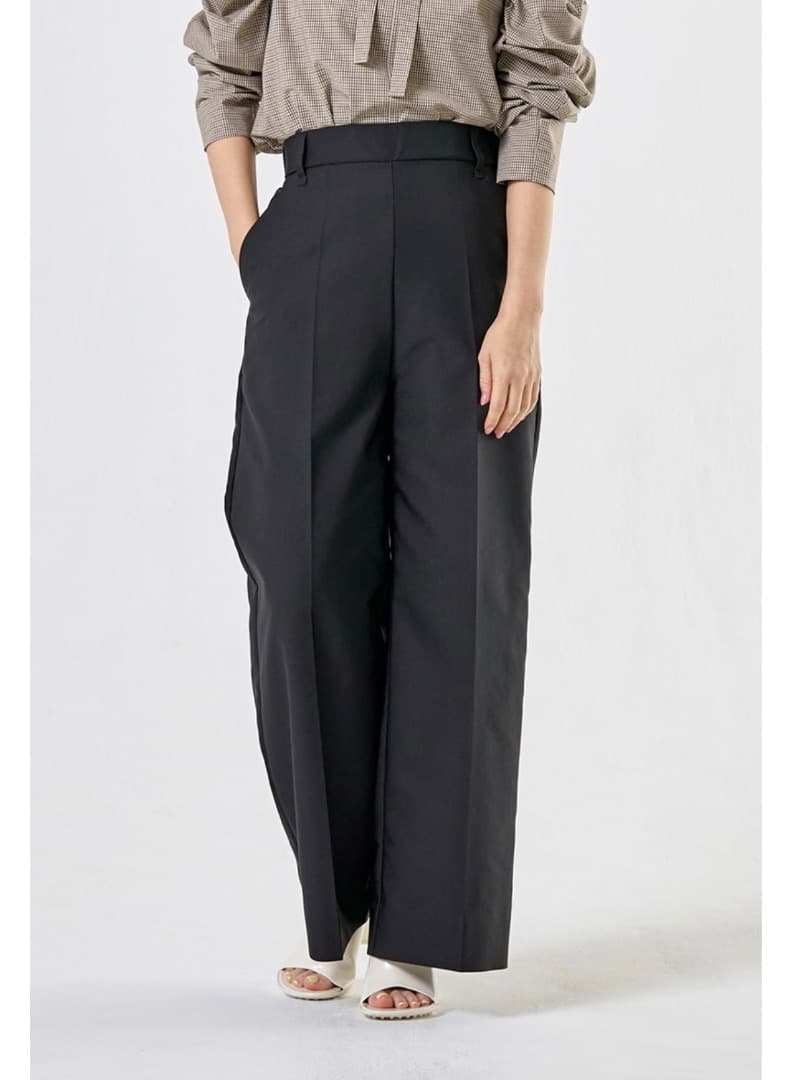 yori 2024AW ギャババギーワイドパンツ ネイビー 34