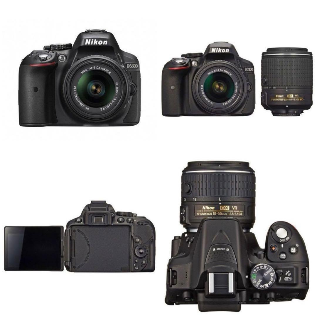 美品】 Nikon D5300 ダブルズームキット2 一眼レフ