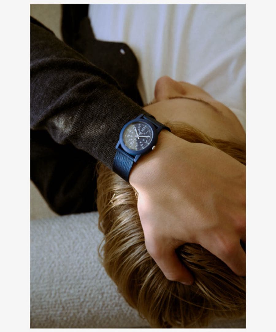 TIMEX キャンパー 34mm T2N257 EJ ネイビー 腕時計