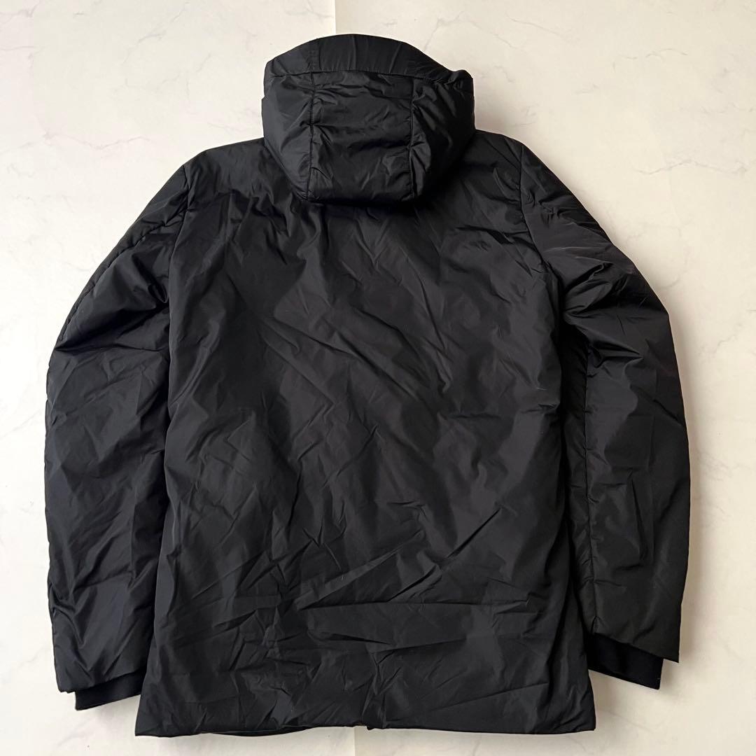 美品 PRADA SPORTS ナイロン 中綿ジャケット ラバーロゴ 黒 44 - メルカリ