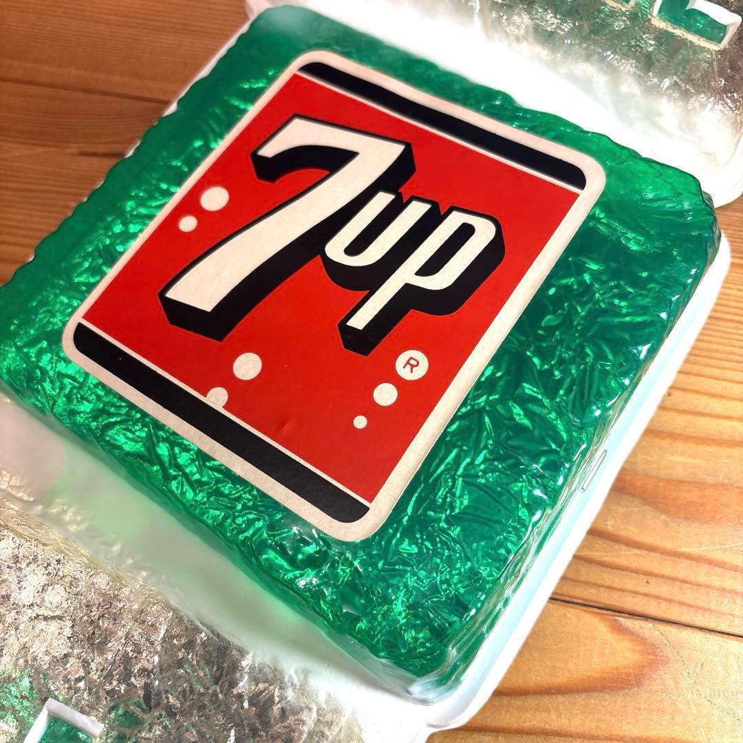 スーパーレア！ 1965年 セブンアップ エンボス 3D氷 看板 ストアサイン