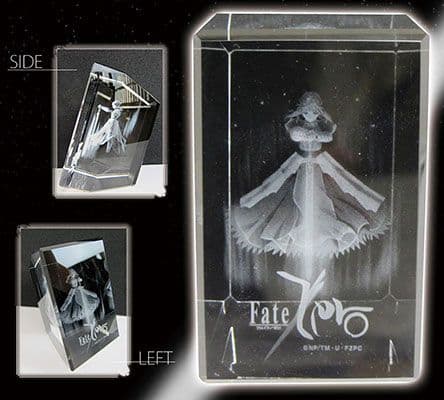 Fate/zero セイバー クリスタルアート 3Dクリスタル