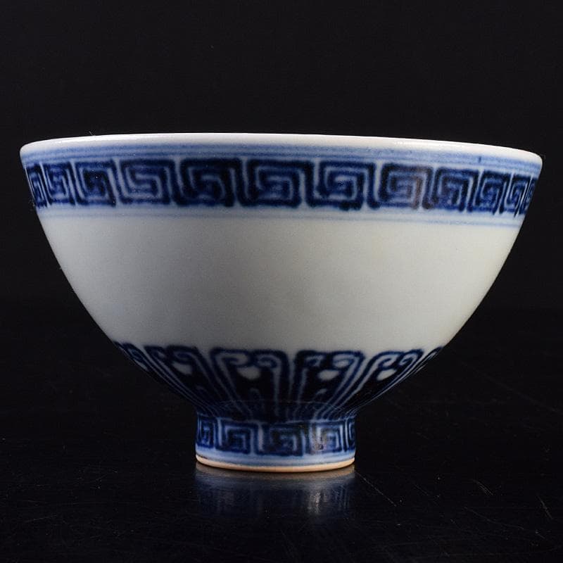 Big Chef　中国　大明宣徳年製　青花蓮子碗　C　7759E