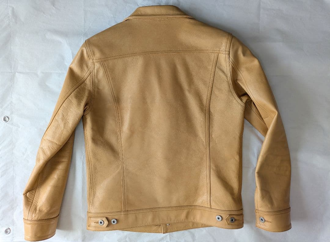 NO ID.　ノーアイディー　レザー　トラッカー　ジャケット