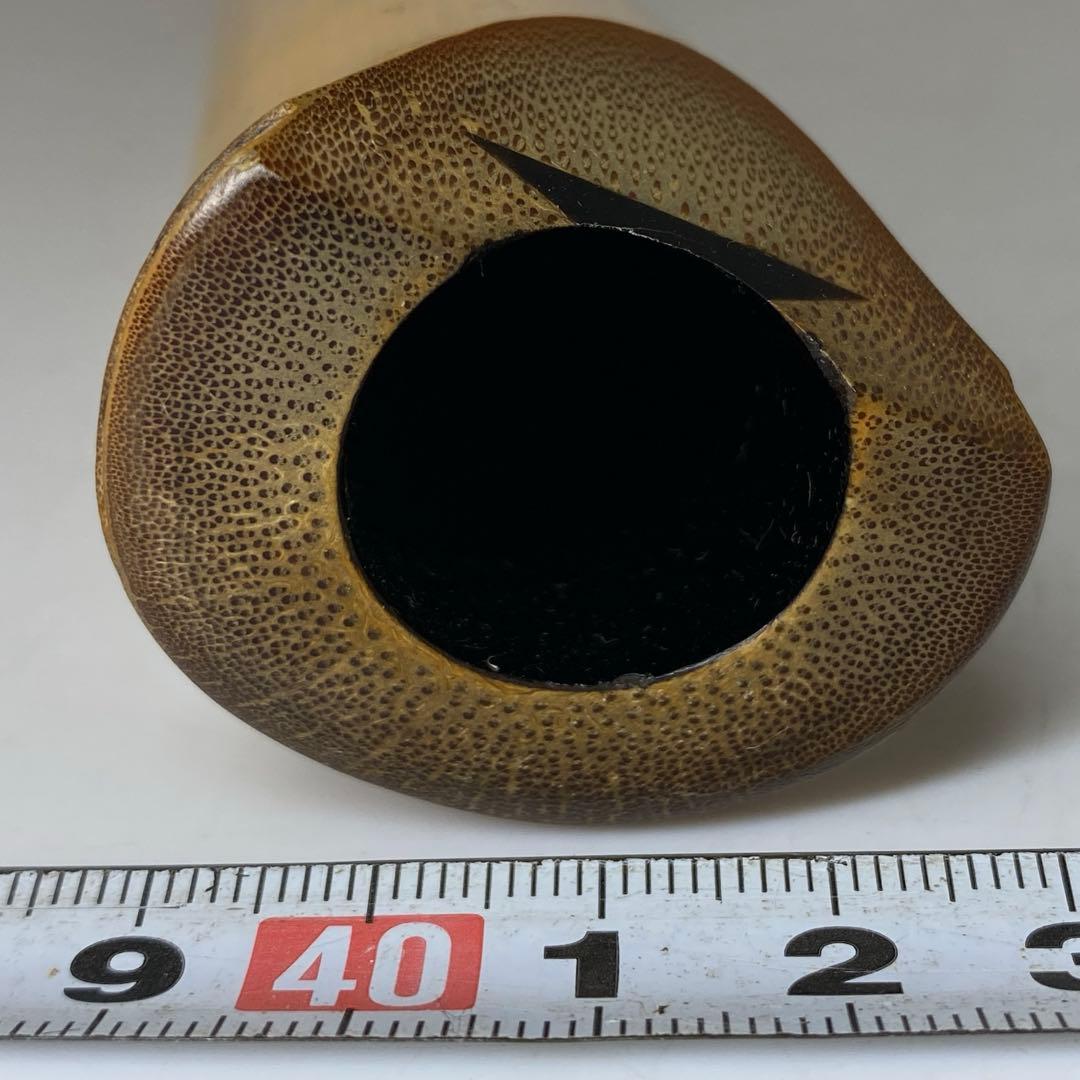 鳳舟在銘 銀三線尺八 約49cm 東N7-1026①