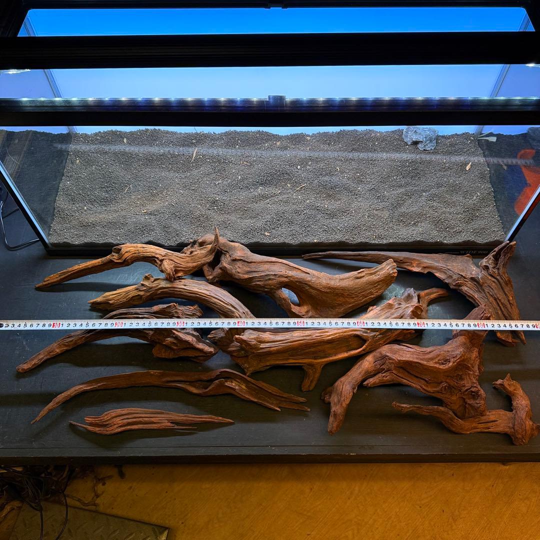 MRW-7188 赤系流木レイアウトセット 90cm水槽用流木 アクアリウム