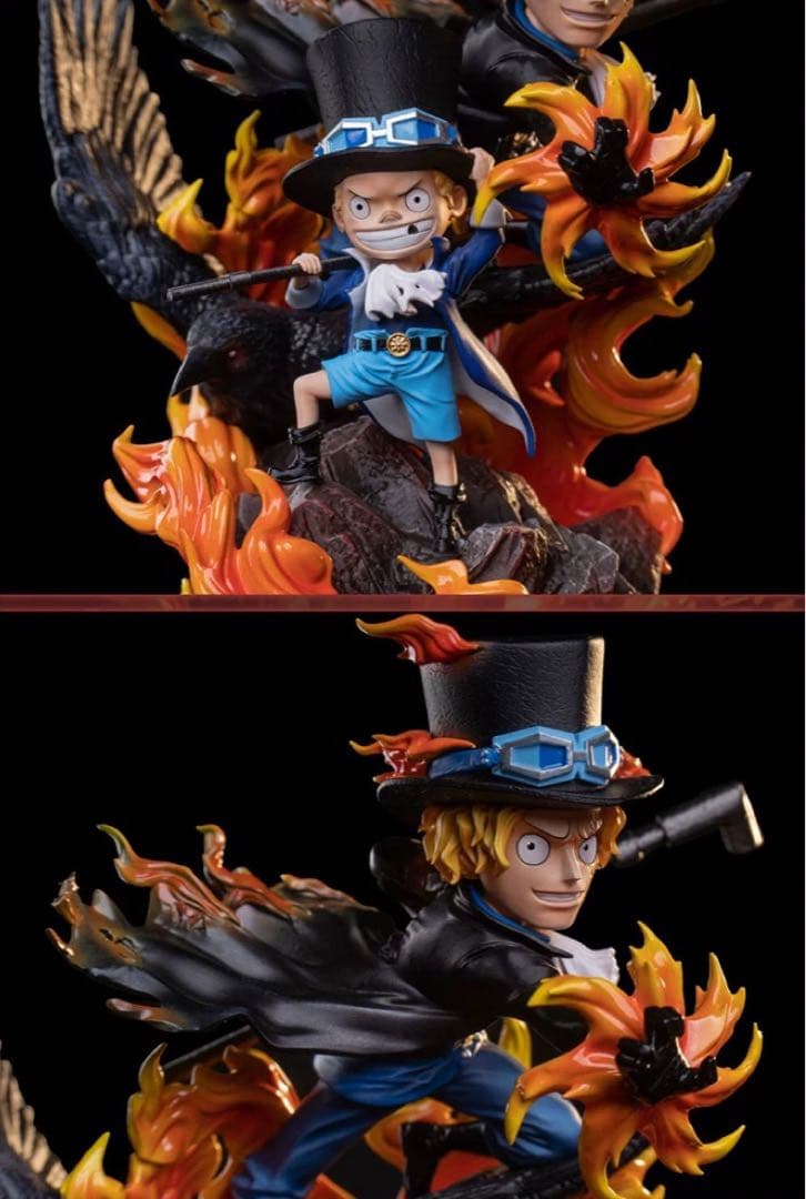 【新品】ワンピース ルフィ エース サボ 3体セットフィギュア ガレージキット