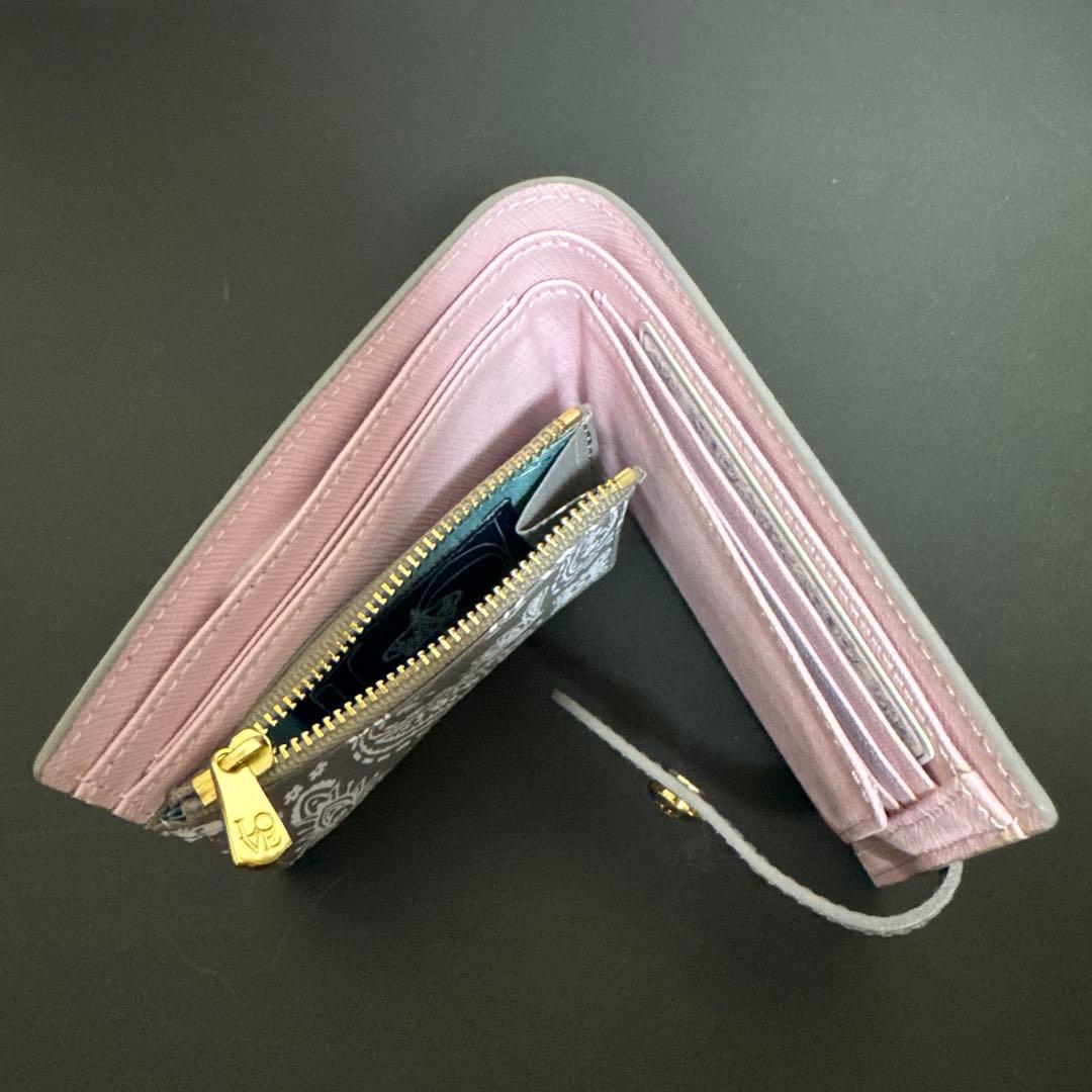 ADMJ バンダナ柄プリント　二つ折り財布