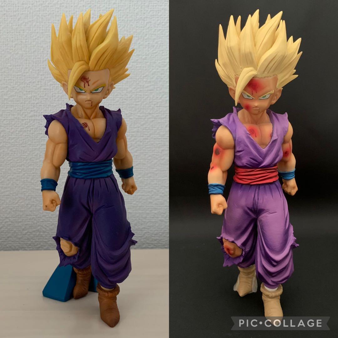 ドラゴンボール 出陣 孫悟飯 超サイヤ人2 フィギュア リペイント