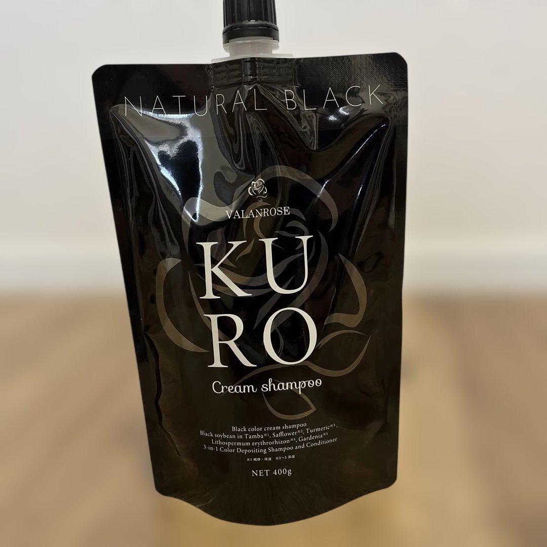 VALANROSE KURO クリームシャンプー ナチュラルブラック400g×3 - メルカリ