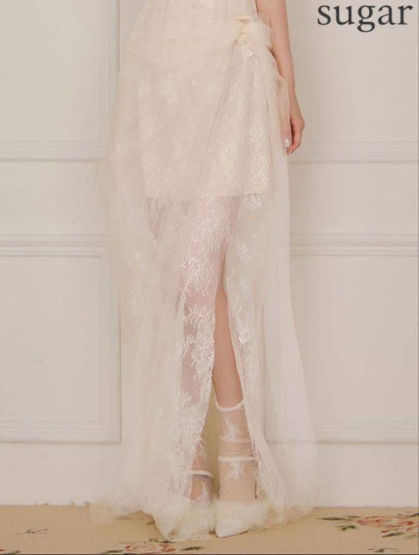 sugar アイボリーレースドレス