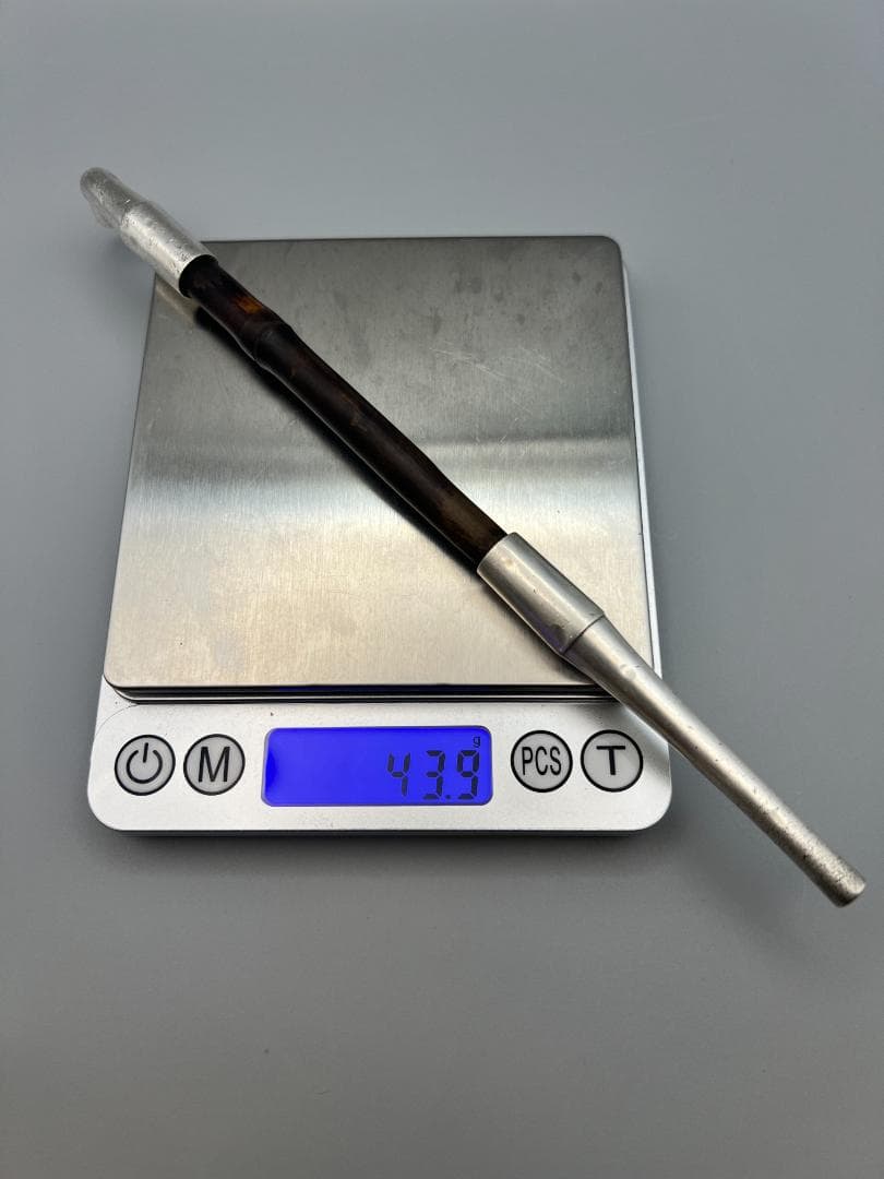 【海】純銀煙管　キセル　純刻印　小林在銘　銀細工　アンティーク　重量約43g