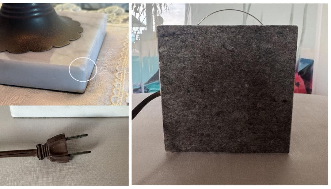 フェントン ホブネイル クランベリー オパールセント ランプスタンド