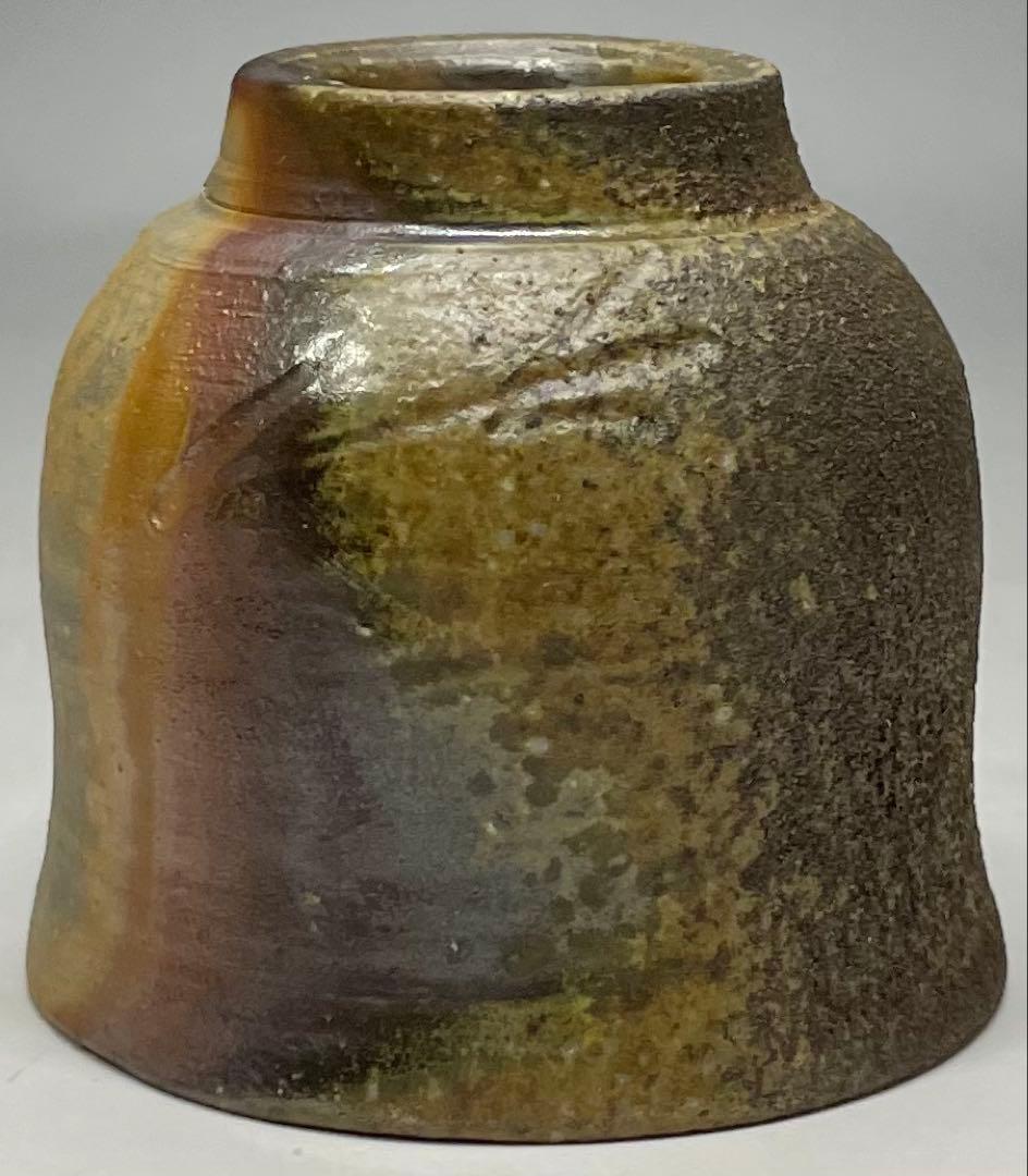 人間国宝　藤原雄　備前酒杯　ぐい呑　備前焼　共箱　共布　栞　y66