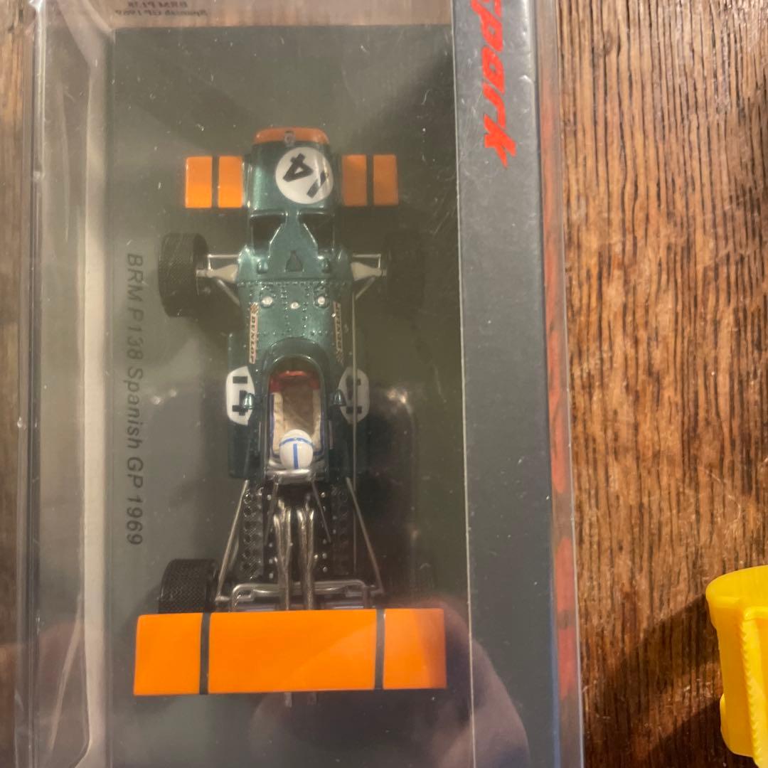 絶版　1/43 BRM P138 1969 スペインGP5位 J.サーティース