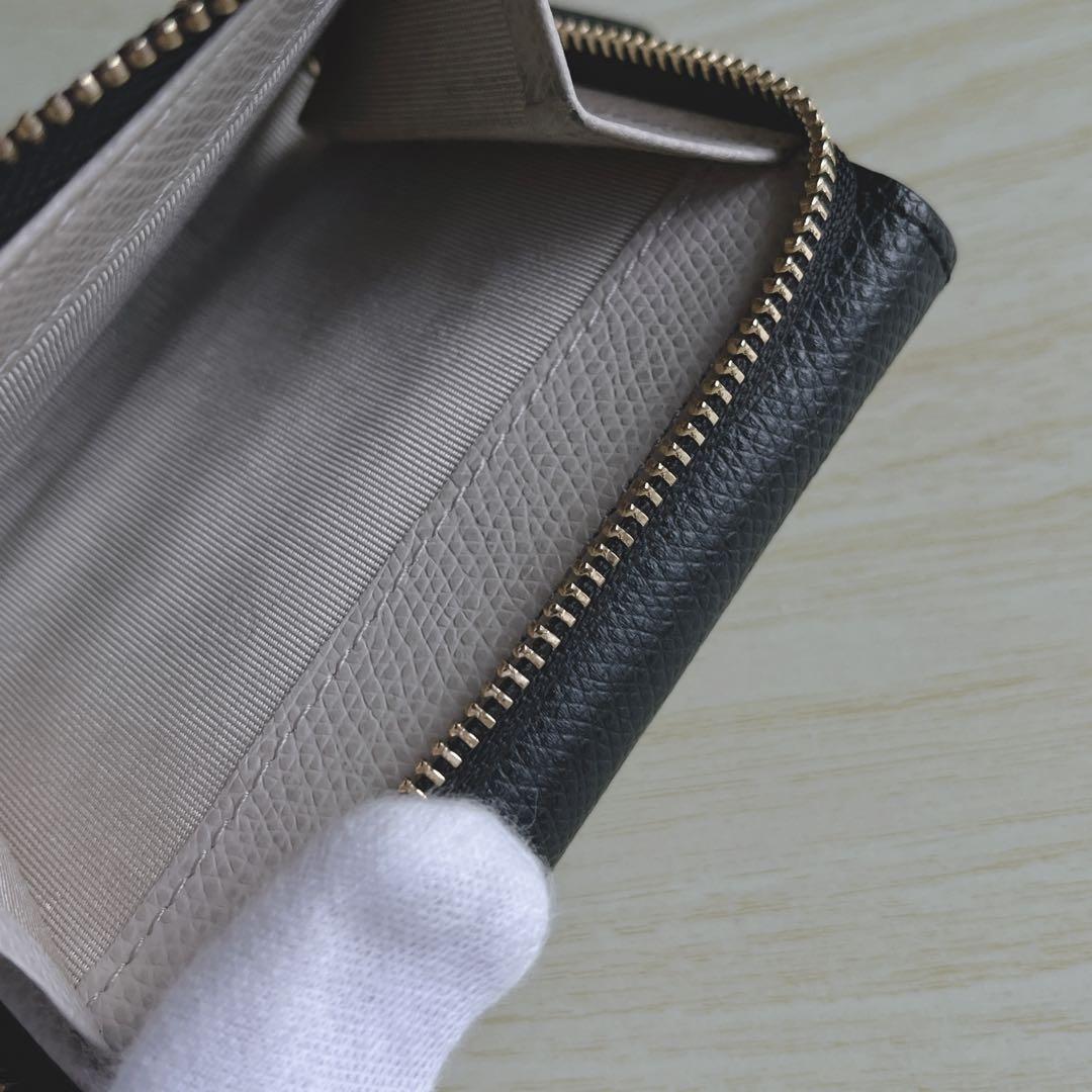 agnes b. アニエスベー 財布 黒 ブラック 三つ折り