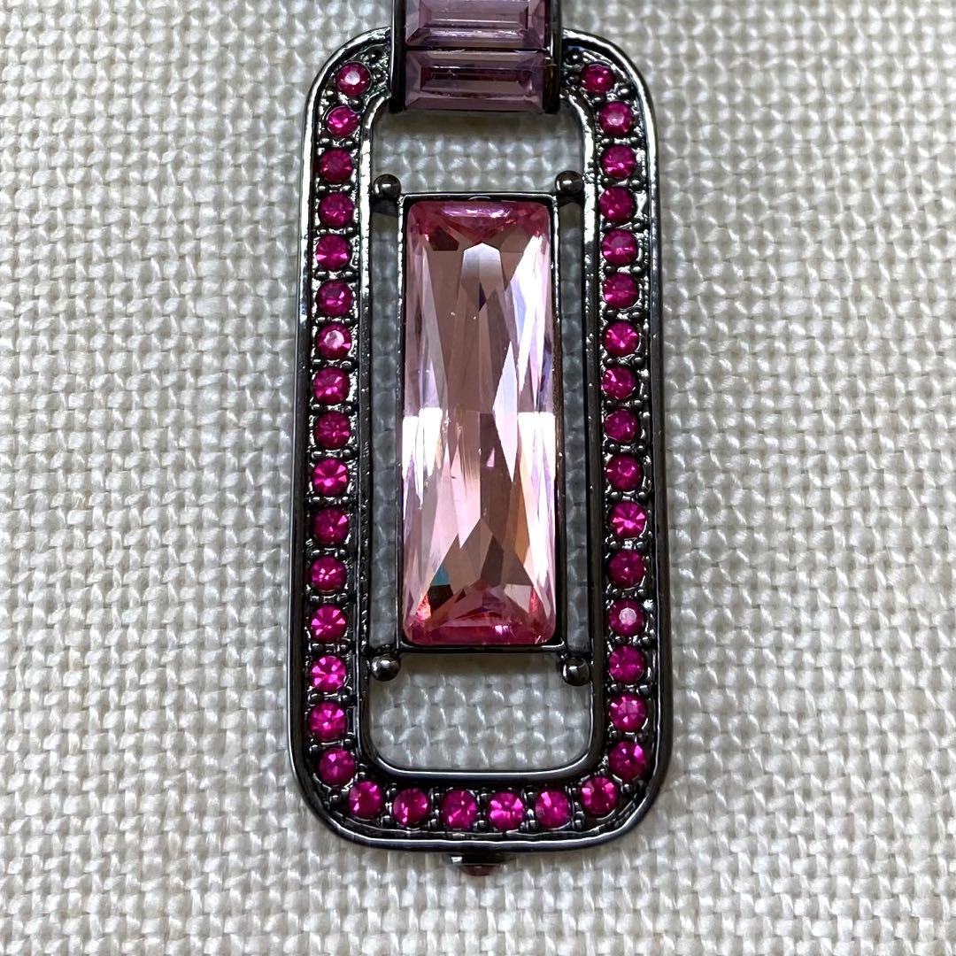 GIVENCHY ジバンシー ピンクビジュー ブローチ アールデコ風