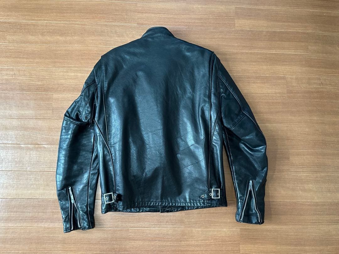 schott ショット裏地ボア付きシングルライダース 141オイルドカウレザー