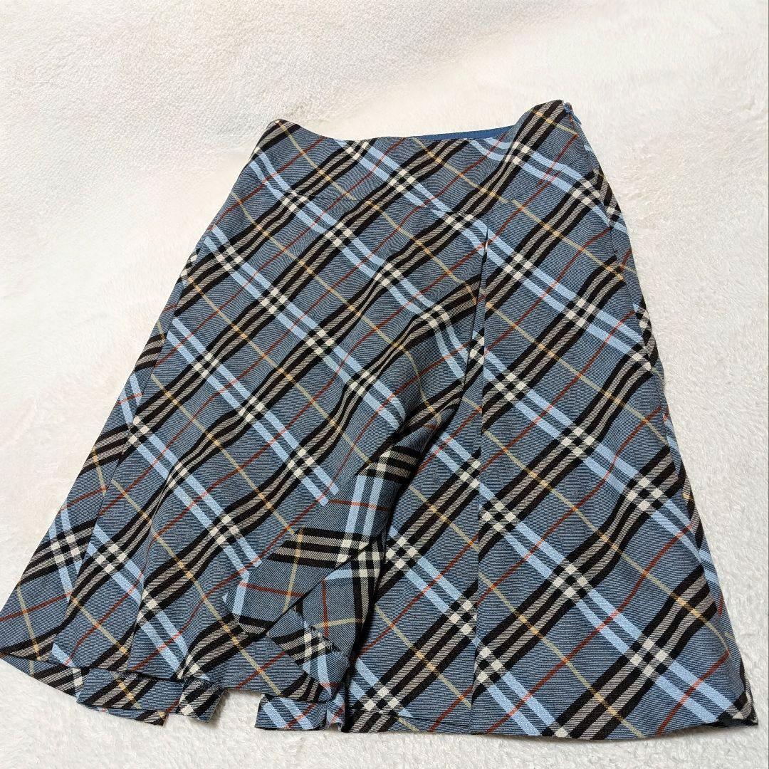 希少✨BURBERRY BLUE LABEL ノバチェック フレア スカート Ｍ