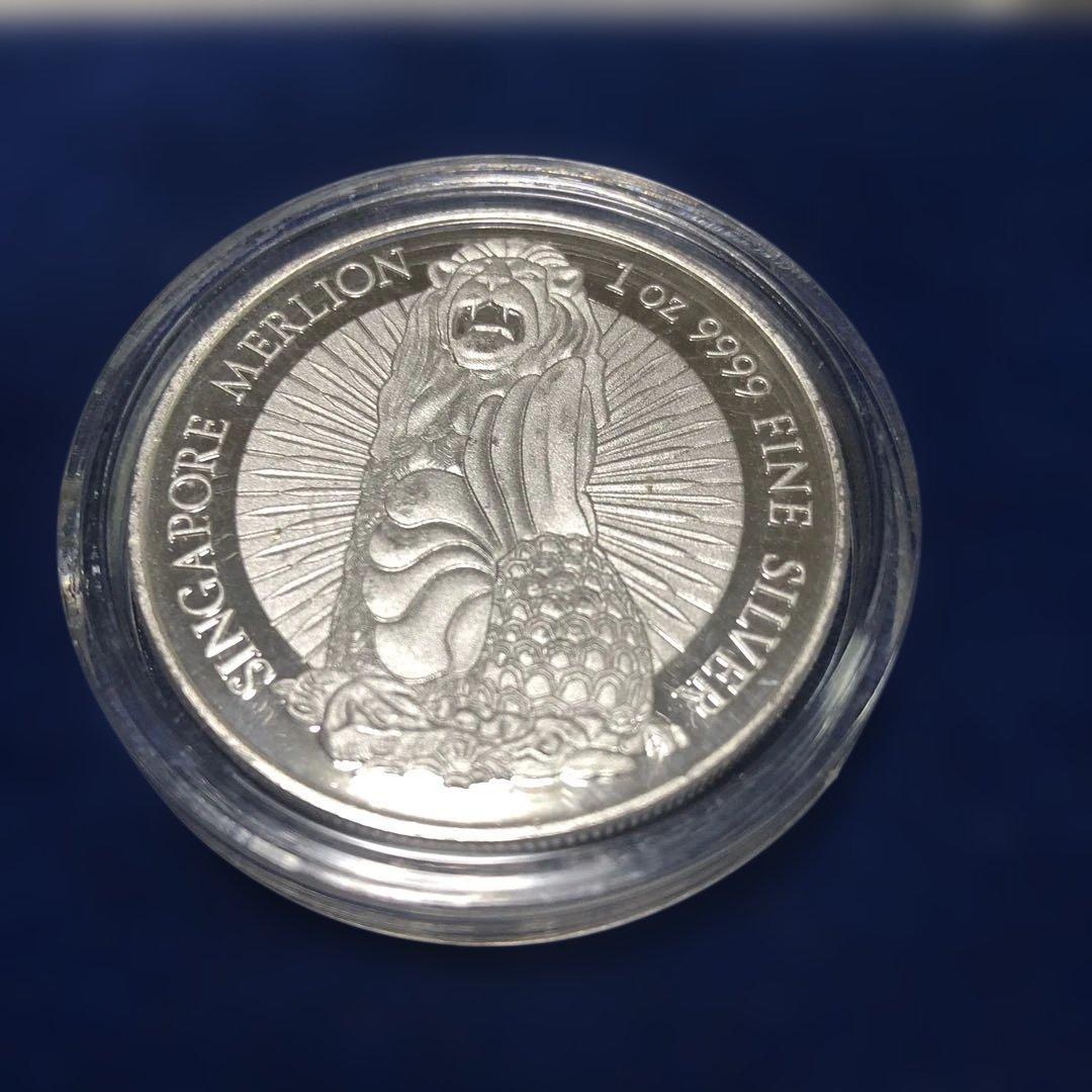 シンガポール マーライオン 純銀 1オンス 銀貨 - メルカリ