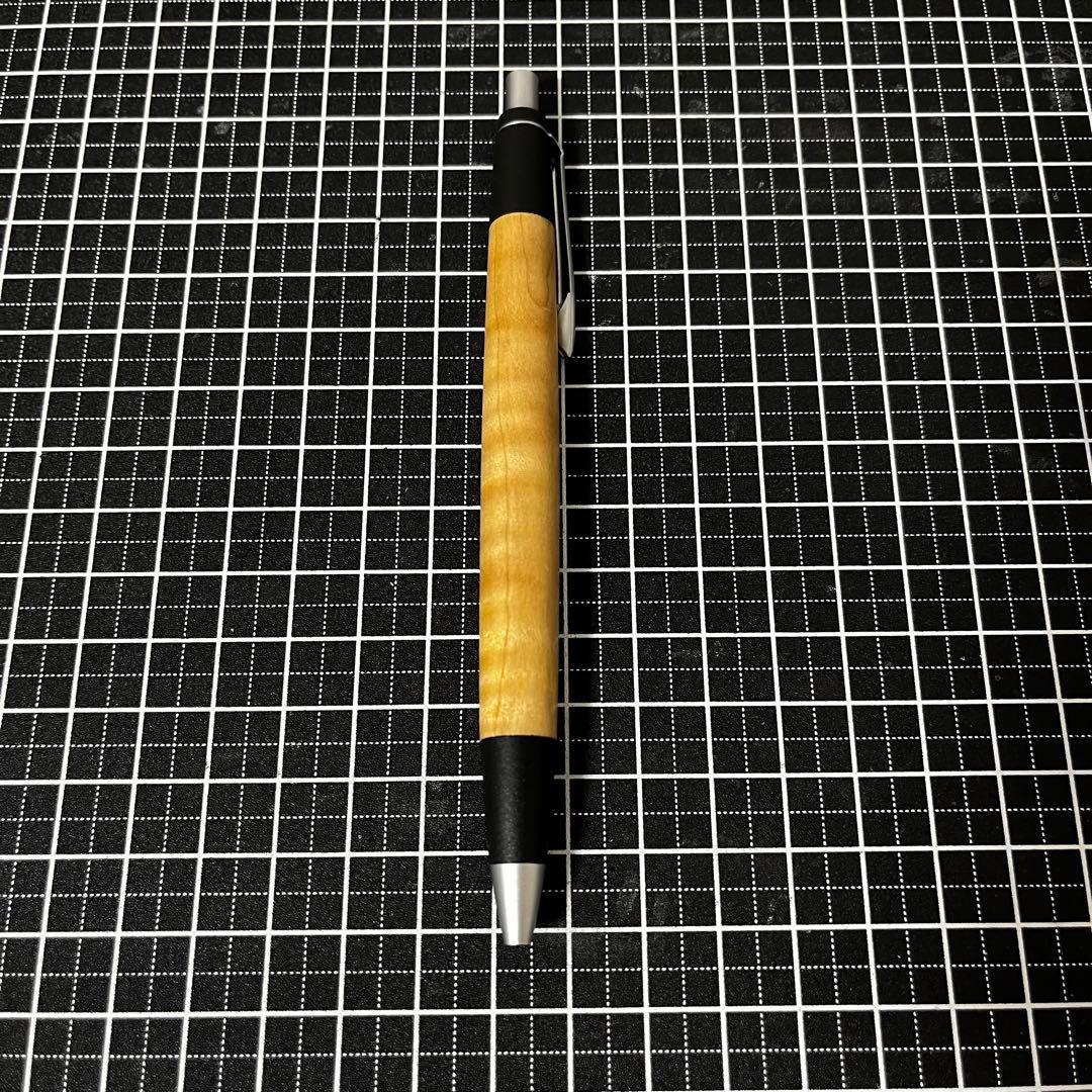 野原工芸 シャープペンシル とち杢 艶消しシルバー