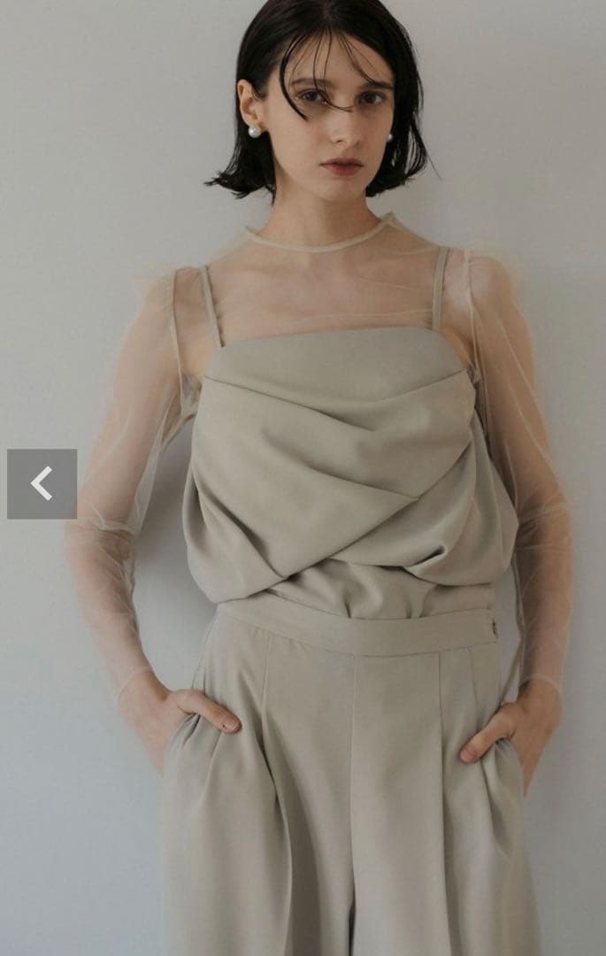 ク★新品★ LE’RURE Drepe bustier set up pants