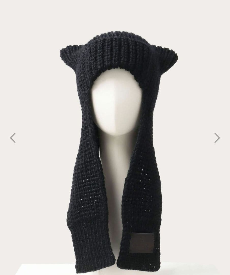 ヴィヴィアンウエストウッドキャットイヤーフラップニット猫耳ニット