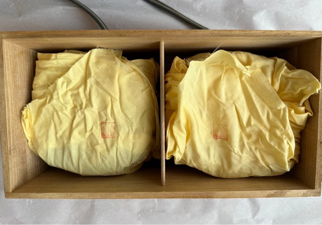 信楽中郷窯 鈴木茂至造 銀彩赤絵対鉢 5枚組2