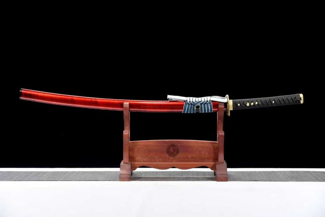 【赤月】古兵器 刀装具 日本刀　模造刀 居合刀 武士道 鑑賞用 美術刀 贈り物