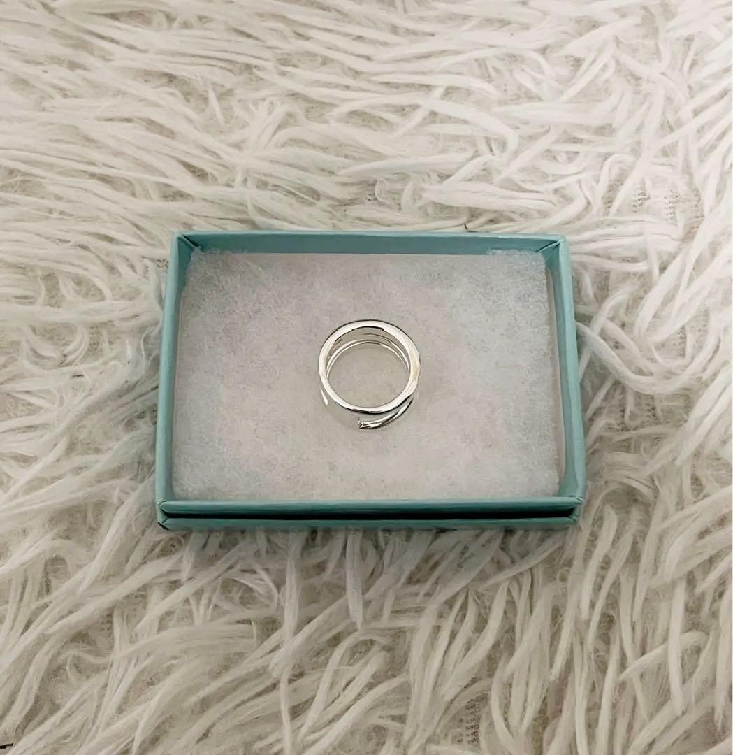 TIFFANY&Co. ティファニー ダイアゴナル リング シルバー 8号 9号