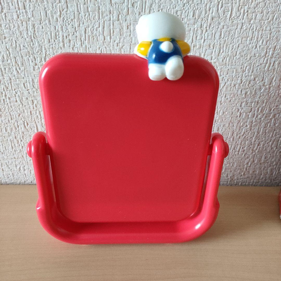 激レア　昭和レトロ　キティ　サンリオ　フィギュア付きスタンドミラー　80年代　鏡