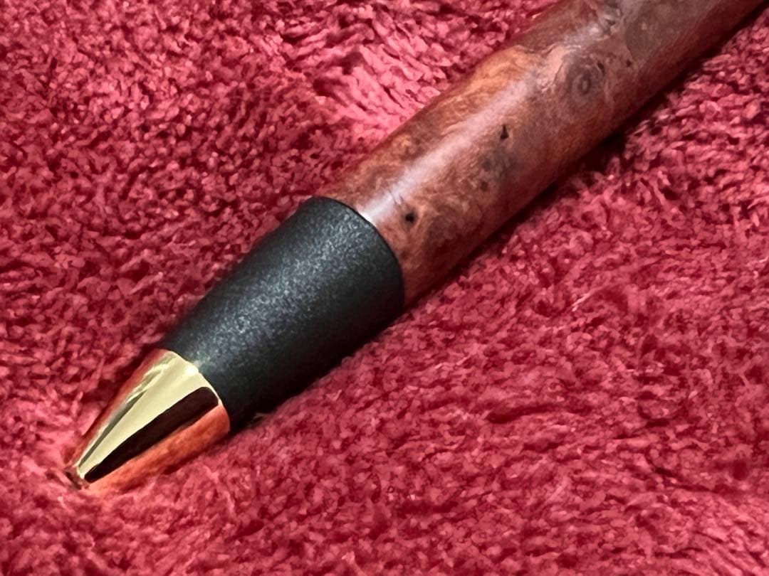 ボナンペン 真鍮金具 未使用品 花梨瘤赤目 ( 野原工芸 工房楔 こぶた