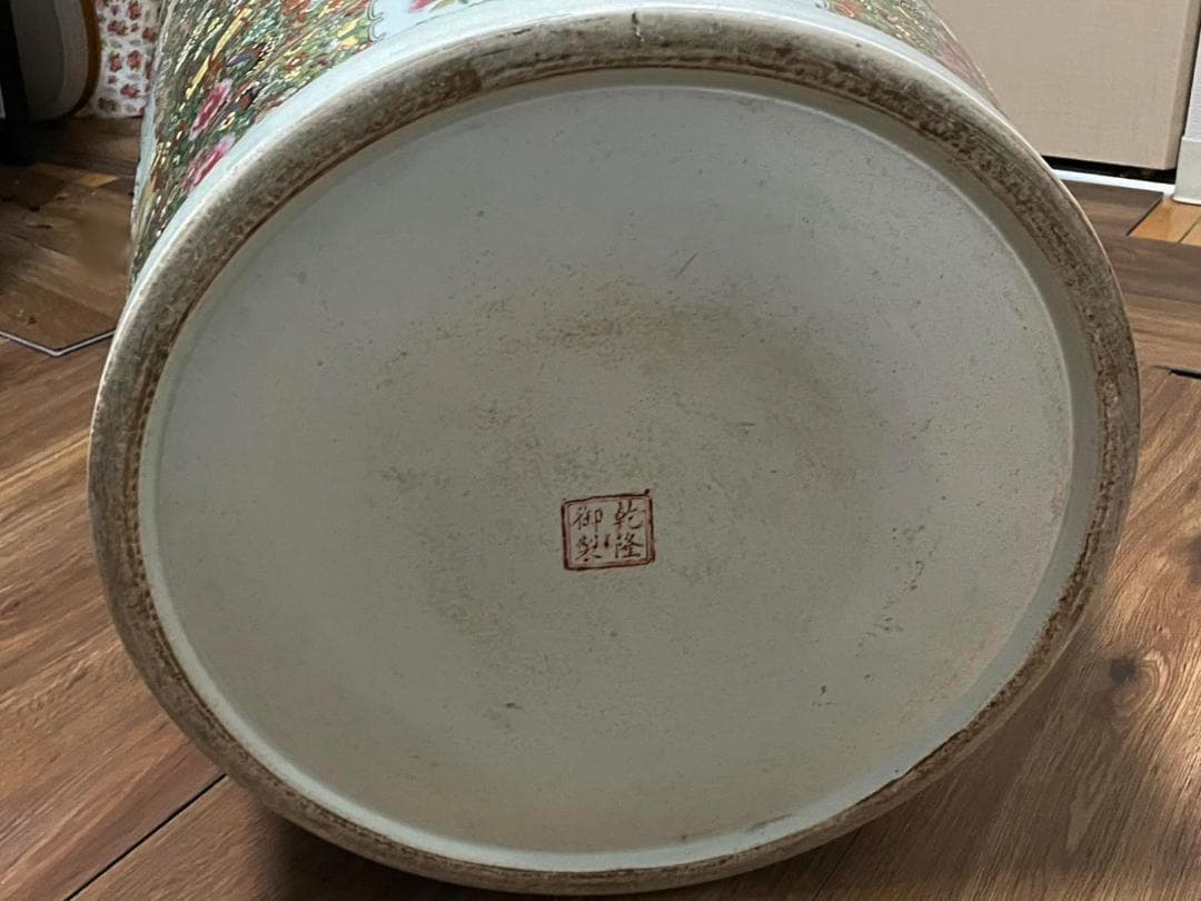 大花瓶　人物画　粉彩　飾り壺　花瓶 花器 壷 110cm