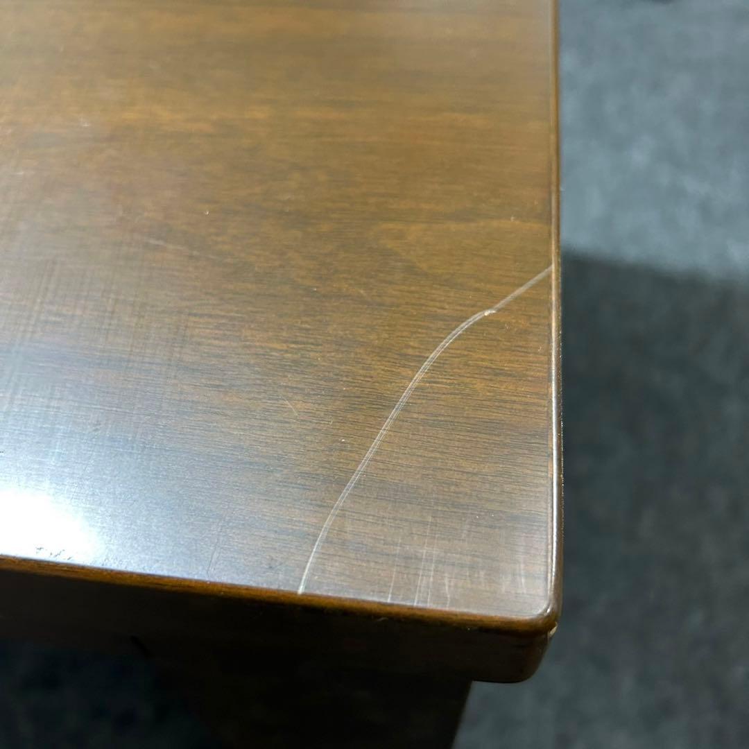 大塚家具 ダイニングセット 4人掛け 引き出し付き ダークブラウン d1928