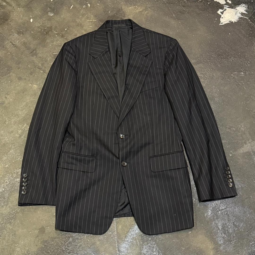 コムデギャルソンオム AD2023 製品洗い ワンタックチノパンツ ネイビー S