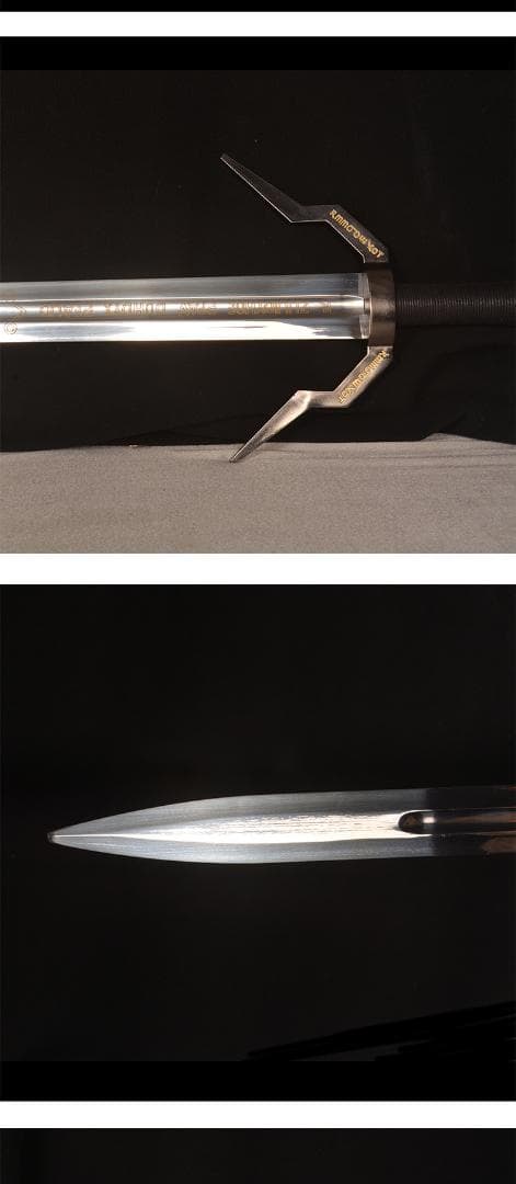 魔法使い3狂猟白狼鋼剣銀剣 日本刀 模造刀 居合刀