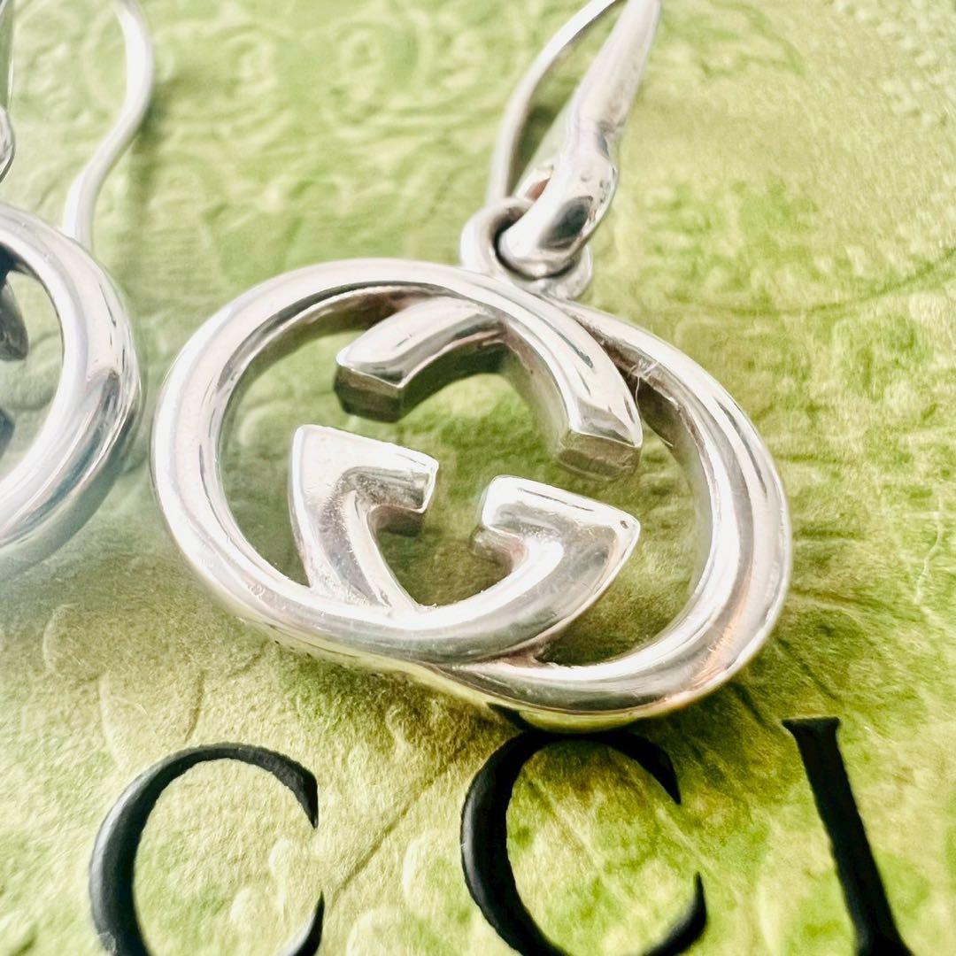 ✨極美品✨GUCCI グッチ ピアス インターロッキング Gロゴ フック