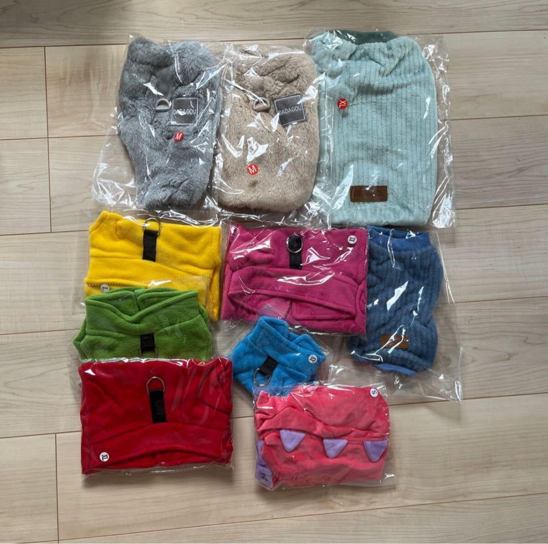 新品 600点 犬服 パーカー 帽子 ジャケット XS〜2XL まとめ