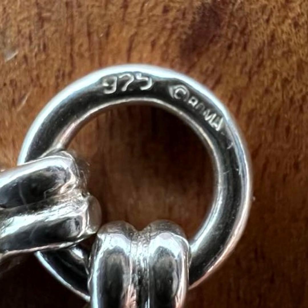 UK ヴィンテージ シルバー デザイン リンク ブレスレット 925