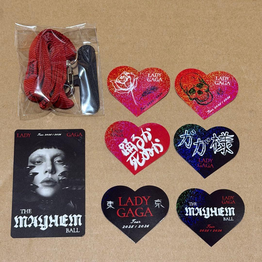 LADY GAGA レディーガガ メイヘム 日本 ステッカー 6種コンプ ① Lady