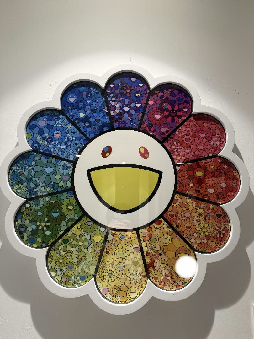 村上隆 直筆サイン入り、エディションプリント お花がスパークル