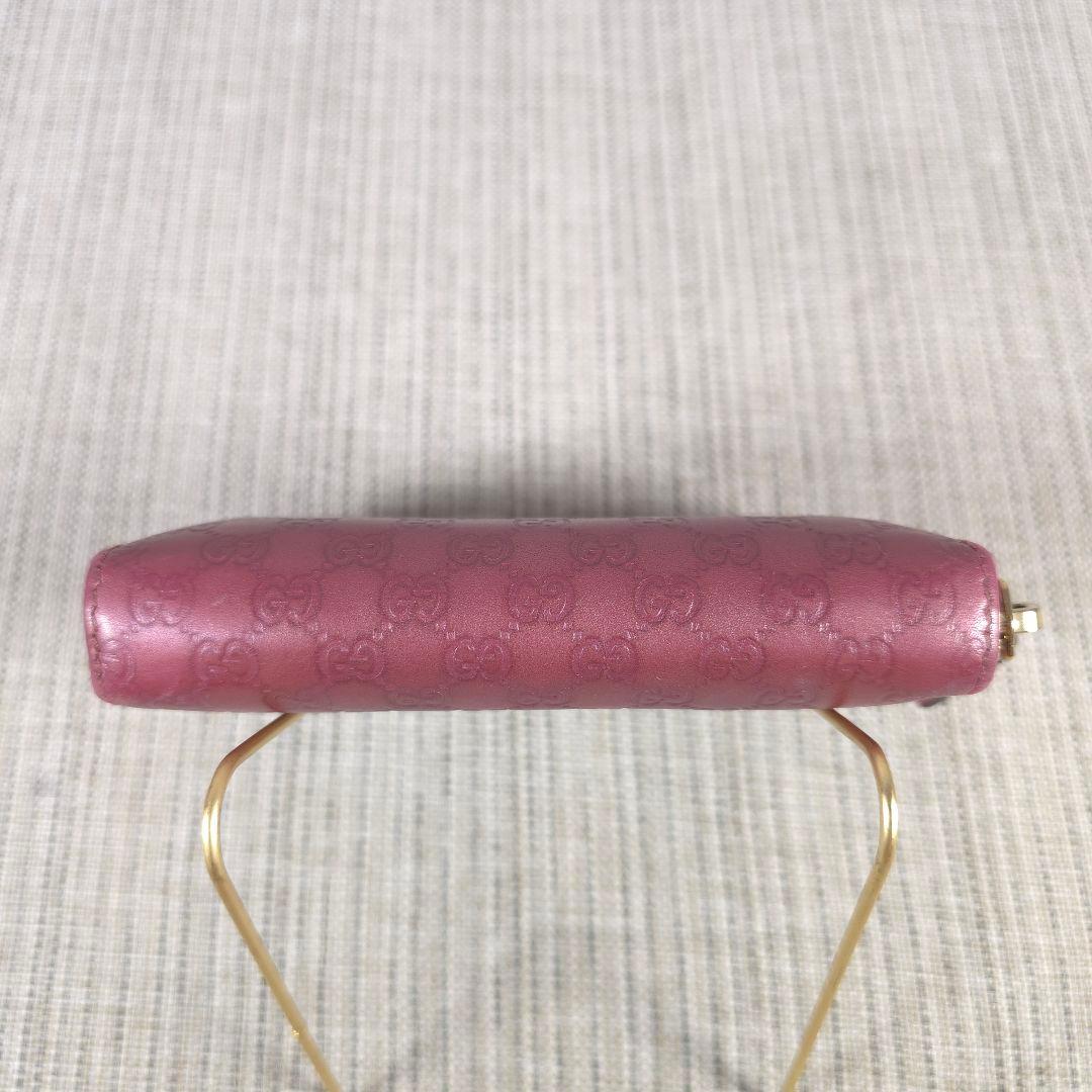 GUCCI　グッチ　マイクロ　グッチシマ　GG柄　レザー　小銭入れ　カードケース