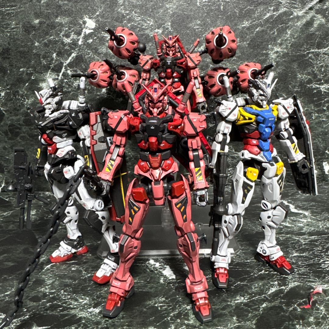ジークアクス　HG 赤いガンダム　ビット6個装備　塗装完成品　ガンプラ