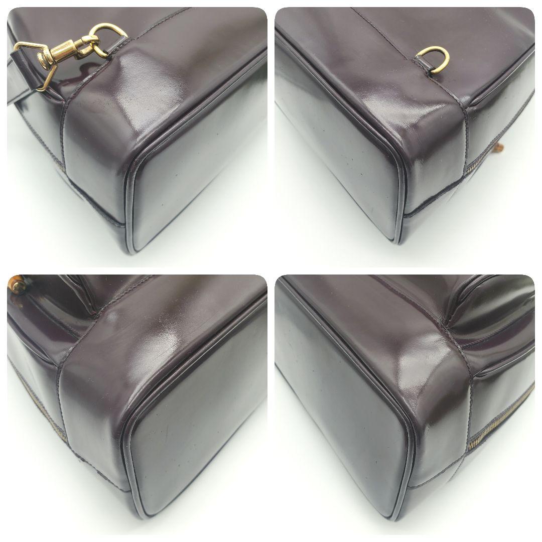 希少色✨GUCCI グッチ ショルダーバッグ ボディバッグ パープル系 バンブー