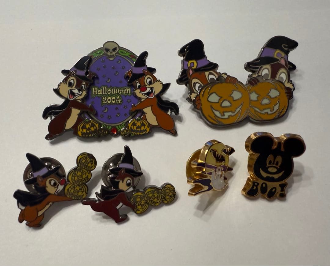 チップとデール ピンバッジ 6個セット ディズニーストア USA直輸入