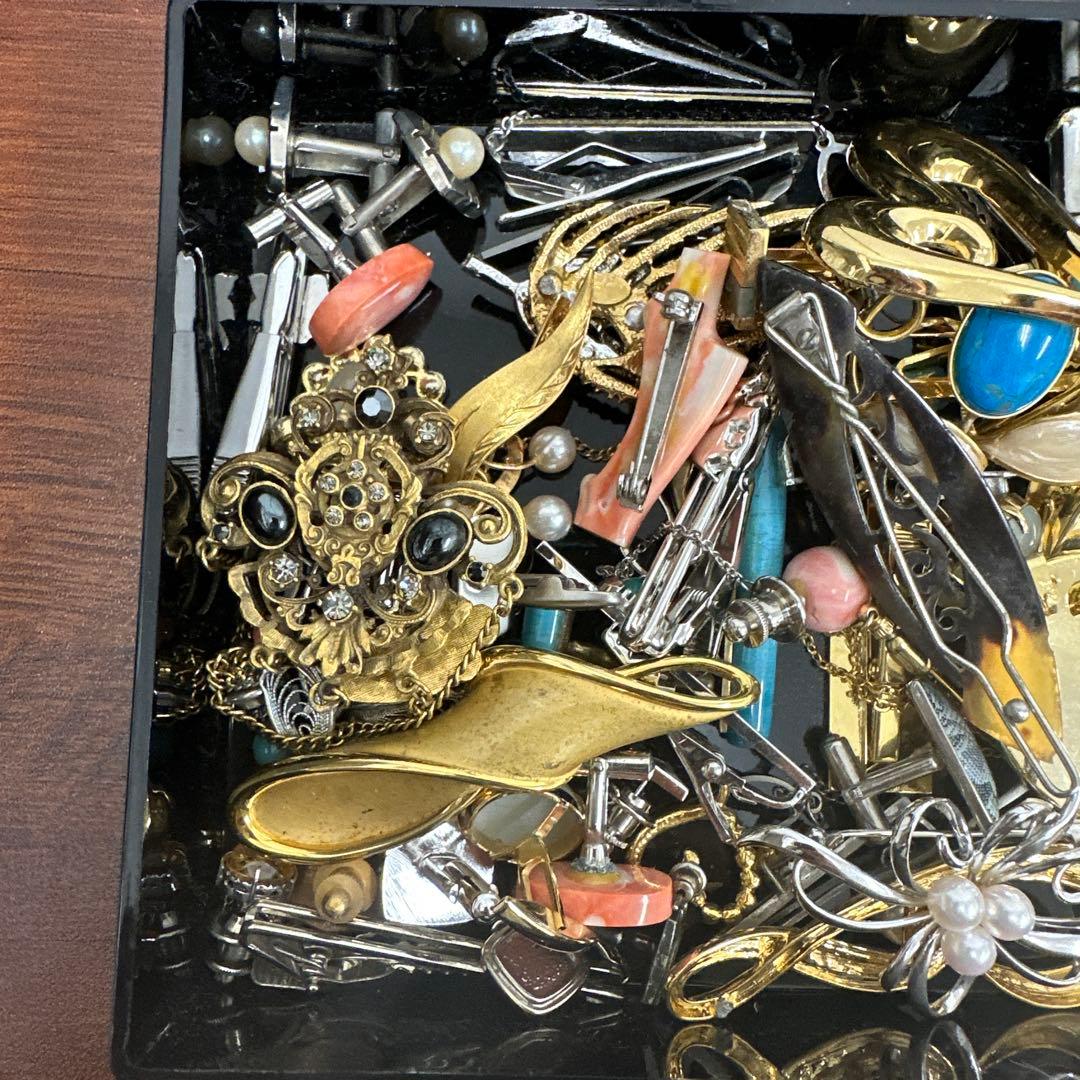 遺品整理】ブローチ アクセサリー まとめ silver k18gp 計438g