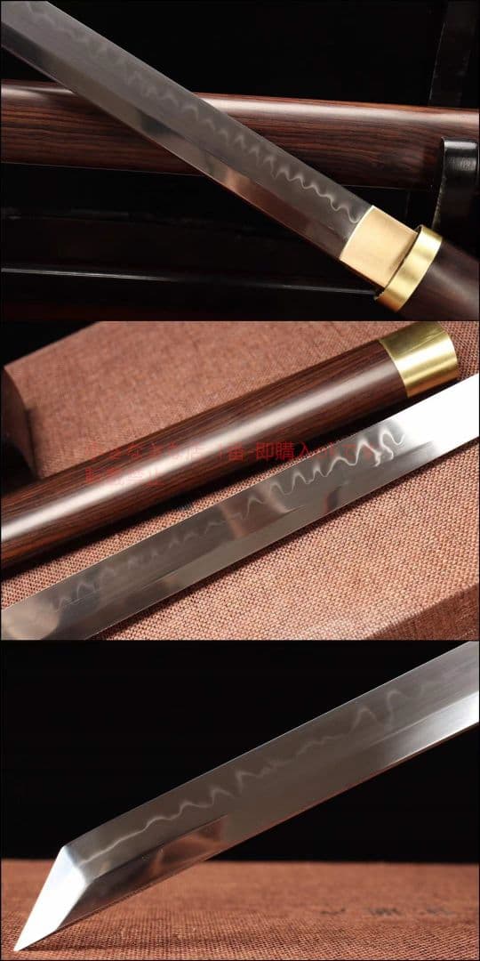 26寸正宗ブラジル黒檀素装T 10刑天唐刀  古兵器 日本刀 模造刀 居合刀