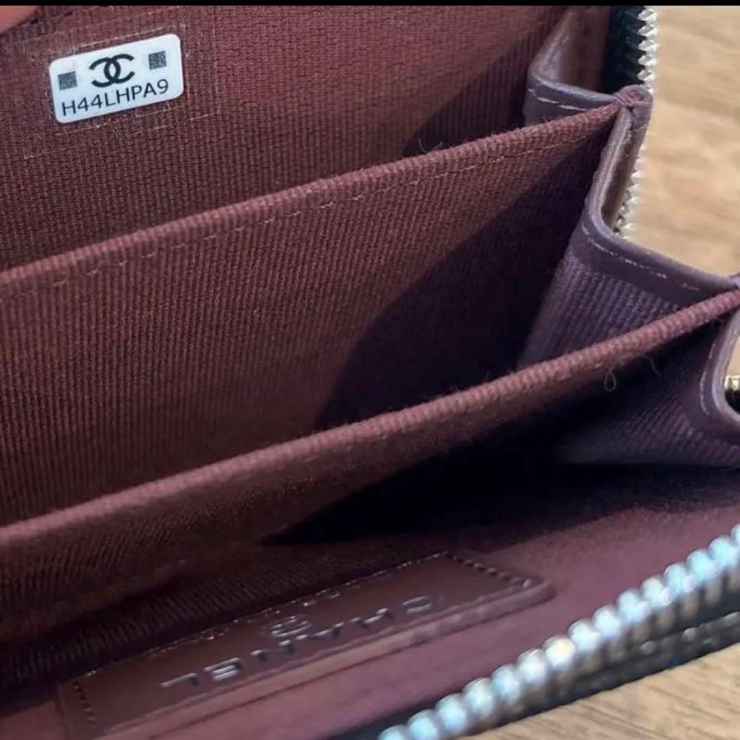 CHANELシャネルマトラッセ クラシック ジップ パース