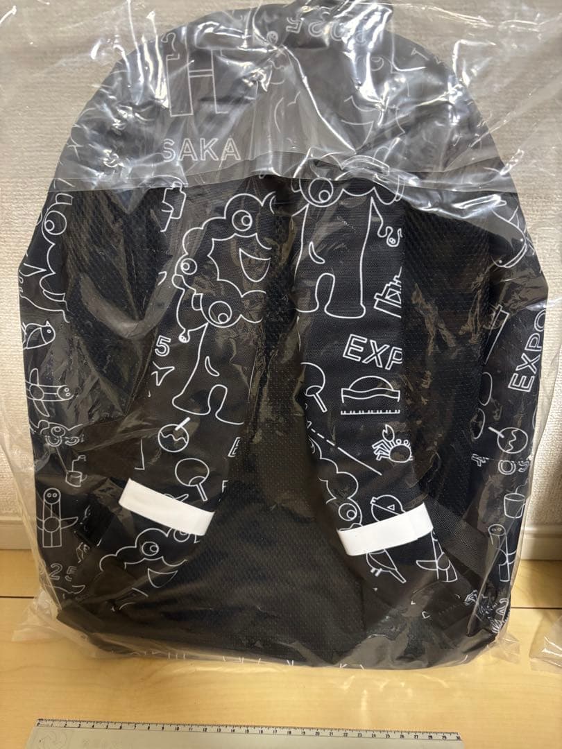 万博 ミャクミャク リュック 黒 総柄 CORDURA CORDURA×大阪関西万博